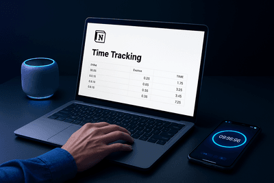 Notion Zeiterfassung für Freelancer – So trackst du deine Arbeitszeit effizient